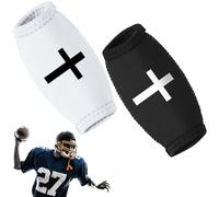 Liliful 2 Pcs Football Chin Strap Cover Football Helmet Chin Pad Cover Compatible with Virtually All Helmets (Cross Style,Black and White)