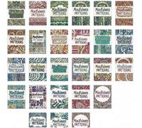 Liliful 24 Pcs Mindfulness Geometric Theme Coloring Book Bulk - Intricate Pattern & Mandala Coloring Books for Stress Relief, Ideal for Adult Relaxation, Gift Fillers & Self-Care Activities