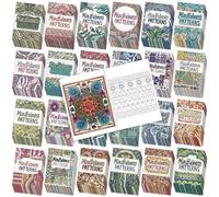 Liliful Coloring Book Bulk for Adult DIY Art Stress Relief Drawing Book with Patterns for Adults, Party Favors, Goodie Bag Filler and Holiday Gifts(144 Pcs,Mindfulness)