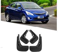 LiLiHeng Mudflaps for Hyundai Verna 2010-2013 Front and Rear Mudflaps Car No Drilling Required ABS Plastic