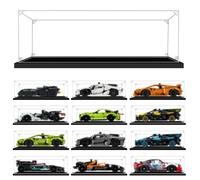 LILIKAKA Display Case for Lego 1:10 Scale Car 43277 42204 42205 42208 42212 42217 42137 42138 42151 42153 42161 42162 42165 42169 42173 42184 42196 76224, 13.77x5.9x3.93inches (35x15x10cm)