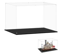 LILIKAKA Display Case for Lego 21356 River Steamboat, 29.52x7.87x17.71inches (75x20x45cm), Protect Your Collectibles from Dust with a Clear Showcase