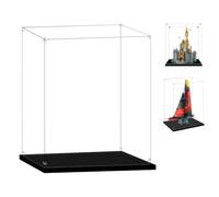 LILIKAKA Display Case for Lego 43222 Disney Castle or 42174 Emirates Team New Zealand AC75 Yacht, 24.4x14.17x31.88inches (62x36x81cm), Protect Your Collectibles from Dust with a Clear Showcase