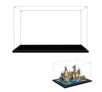 LILIKAKA Display Case for Lego 76419 Hogwarts Castle and Grounds, 14.17x11.02x9.441inches (36x28x24cm), Protect Your Collectibles from Dust with a Clear Showcase