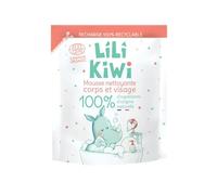 Lilikiwi Foaming Cleanser Refill - 100% Natural, Hypoallergenic & Dermatologically Tested - Gentle Face, Body & Intimate Cleanser for Babies & Kids - Anti-Pollution, Hydrating, Strawberry Scent, 250ml