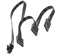 lilila-ree for Corsair SATA Power Splitter Cable, 6-Pin to 3X 15-Pin SATA Female Power Supply Adapter for Additional SSD/HDD, for Corsair RM550x RM650x RM750x RM850x RM1000x Modular PSUs - 20 Inch