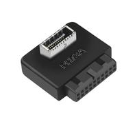 lilila-ree USB 3.2 Gen 1 to USB 3.2 Gen 2 Header Adapter, USB 3.1 Type-C Key-A to USB 3.0 20 Pin Header Converter for Type-C Motherboard, Black