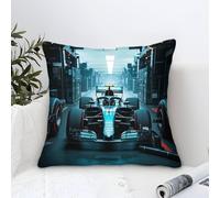 LILIlaobiao Microfiber Cushion Covers 50x50cm, One Sided Print Super Racing Car Throw Pillows Square Cushion Cover Formulaone Throw Pillow Cases House Decor