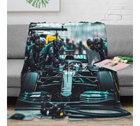 LILIlaobiao Perform A Pit Stop Fleece Blanket Sofa Throw - Fluffy Soft Warm Versatile Formulaone Blanket for Sofa/Couch/Bed Throw/80x90inch(200x230cm) Eco-Friendly Recycled Fleece Blankets