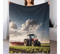 LILIlaobiao Silk Touch Warm FT Tractor Fleece Blankets - 340 GSM Johndeer Throws for Sofa Fluffy Blanket 50x60inch(127x152cm) Bed Throw for Bedroom, Couch, Travel, Kids