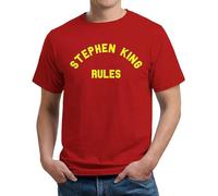 LILININ Stephen King Rules T-Shirt red (X-Large)