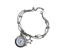 Lilinzhi 1. Adjustable Antique Pocket Watch with Detachable Fringe Chain & Secure Closure Customizable Jewelry for Women User Friendly Alloy Tassels