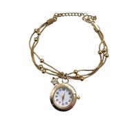 Lilinzhi 1. Adjustable Antique Pocket Watch with Detachable Fringe Chain & Secure Closure Customizable Jewelry for Women User Friendly Alloy Tassels