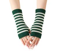 Lilinzhi 2pcs Versatiles Stripes Mittens Outdoor Activity Gloves Personality Styles For Running Cycling Skiing Touchscreens Compatible