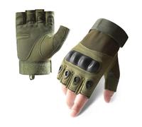 Lilinzhi Antislip Padded Biking Gloves Adjustable Wrist Closure Sweat Absorbing Half Finger Gloves For Cycling And Motorcycling Motorcycle Protective Gear