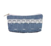 Lilinzhi Canvas Pencil Case Floral Print Box Large Capacity Pen Bag School Supplies for Students Spacious Storage Case