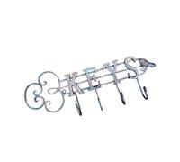 Lilinzhi Decorative Cast Iron Shape Hooks Coat Rack Alternative for Villas Cabin Porch Wall Mounted Garment Hanger Cast Iron Wall Hooks for Cottage Decoration