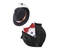 Lilinzhi Dog Formal Attire Set Gentlemen Bowtie Collar Made From Component Ideal for Parties Photoshoots Wedding Pet Suits Tie