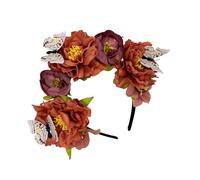 Lilinzhi Ethnic Butterfly Flower Hairband For Parties Wedding Hairhoop Mexico Festival Celebration Hairhoop Holiday Props Supply Party Hairband