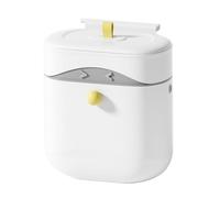 Lilinzhi Kitchen Bin Hanging Trash Can With Lid Wall-mounted Waste Bin For Kitchen Cabinet Door Under Sink Compost Bins With Sliding Cover For Cupboard, Bathroom
