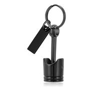 Lilinzhi Metal Piston Keychain Pet Memorial Jewelry Creative Ashes Holder Mechanical Design Cremation Piston Design Memory Keychain