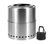 Lilinzhi Outdoor Pliable Flame Pit with Ventilated Net Clinker Collector Permanent Rustproof for Patio Gatherings Outdoor Camping Pit