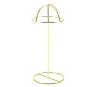 Lilinzhi Stylish Metal Hat and Wigs Holder Metal Display Racks for Home and Shop Use Sturdy and Stable Caps Organizers Elegant Presentation