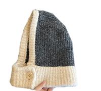 Lilinzhi Warm Winter Knitted Hat Ear Flaps Neck Scarf Hat Women Autumn Headwear Lady Hooded Hat Windproof Caps Headgear