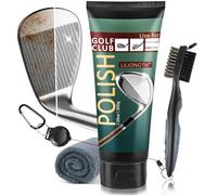 LILIONGTH Golf Club Cleaning Kit 3-in-1 with Golf Club Cleaner Brush, Towel and 200g Golf Club Polish - Golf Club Care Kit for Instant Groove Rust & Scratch Remover - Golf Accessories for Men