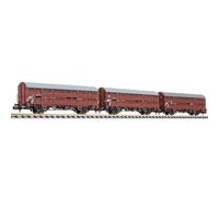 Liliput L260141 3-unit livestock wagon type Hbers 358 no platform DB Ep.IV N