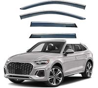 LiLiQi Wind Deflectors for AUDI Q5 Sportback 80A 2021 2022, Keep Your Car Ventilated in Rain Reduce Wind Turbulence Tinted In Channel Type