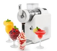 lilishangmao Chilled Drink Maker - 5-In-1 Slushy Machine for Home or Light Commercial Use丨no Ice Needed丨soft Serve Ice Cream Maker with One-Button Cleaning, 2L Bowl Makes 6-10 Servings White