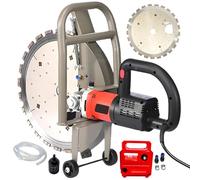 lilishangmao Newly Upgraded Concrete Cutter - Wall Groover | 5000W Pure Copper Motor & Wet Dust-Free Cutting, Power Handheld Ring Saw, with Diamond Saw Blades, for Brick, Tile, Granite, Stone
