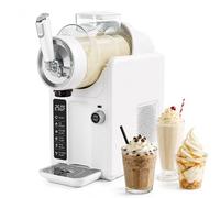 lilishangmao No Ice Needed Slushy Machine - 185W 5-In-1 Iced Drink Maker丨make Creamy Soft Serve, Thick Milkshake, Crispy Slush & More丨one-Button Cleaning, Compact 2l Single Bowl White
