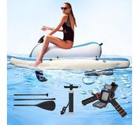 lilishangmao Pro Electric Underwater Scooter Jet Ski - Summer Electric Motor Boat with Paddle, 3-9 km/h, 35-160 Min Battery Life, Drop-Stitch PVC, Sea Diving Swimming Equipment for Adults 500W