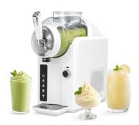 lilishangmao Professional Slush Machine - 5 Preset Programs & Adjustable Temperature, 360° Mixing Ensures Lump-Free Texture, with One-Button Cleaning, 2L Capacity for 8-10 Servings Per Batch White