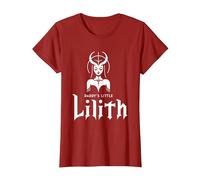 Lilith Demon Gothic Mythology Folklore Satanic Dark Occult T-Shirt, Women, Cranberry Red, 3X-Large