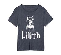 Lilith Demon Gothic Mythology Folklore Satanic Dark Occult T-Shirt, Women's Plus, Heather Blue, 4X