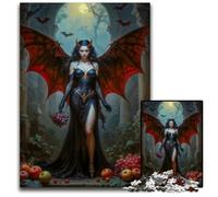 Lilith Demoness with Wings Puzzles 1000 Pieces for Adults Puzzles for Adults Ideal for Teenagers Collectors Travel Gift Family Activity 1000 PCS(75x50cm)