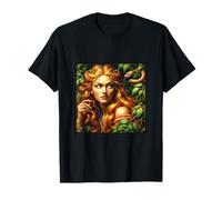 Lilith Listening to Snake Among Leaves T-Shirt