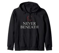 Lilith Mythology Dark Feminine Witchy Feminist Symbol Zip Hoodie