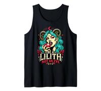 Lilith Not Eve Gothic Witch Feminist Mythology Tank Top