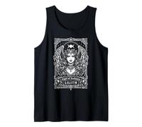 Lilith Tarot Card Darkness Angel Jewish Mythology Gothic Tank Top