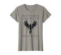Lilith Tee Shirt in a World Full of Eves be a Lilith T-Shirt, Women, Slate Grey, X-Small