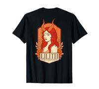 Lilith the Original Rebel Girl Floral Goddess Witch Pagan T-Shirt