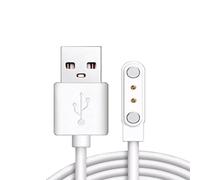 LiLiTok 2/4Pin Magnetic Charging Cable 2.84/4.0/7.62mm Spacing Magnetic Charging Cable for Smart Watch Wristwatch Juicer USB Power Charger (2 Pin 4.0mm)