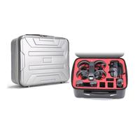 LiLiTok Avata 2 Hard Case Avata 2 Carrying Case for DJI Avata 2 Fly More Combo Goggles 3 and RC Motion 3 FPV Remote Control 3 Accessories Organizer, silver, carry bag