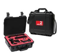 LiLiTok Hart Tasche für NS Switch 2, Stoßfeste Schutzhülle Hartschalenbox, Feuchtigkeits- und Explosionssicherer Koffer Aufbewahrungs Tasche für Switch 2 Family Zubehör Kit (Rote Aufkleber)