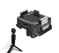 LiLiTok OSMO POCKET3 Charging Station, Charging Adapter for DJI OSMO POCKET3 Aluminium Mount Adapter Type C 1/4 Thread Mount Quick Release Mount Dual Interface Accessories