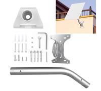 LiLiTok Starlink Gen 3 Pipe Adapter Mounting Kit, for Starlink Gen 3 Mast Mount, for Starlink Gen 3 Pipe Adapter, Standard Bowl Mounting Adapter, Roof Mount (Bent)